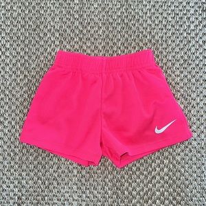 Toddler Girls Nike Logo Pink Shorts size 3T